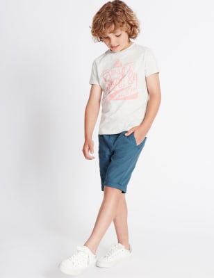 Cotton Blend Shorts (3-14 Years)