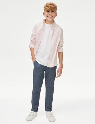 

Boys M&S Collection Cotton Rich Chinos (6-16 Yrs) - Air Force Blue, Air Force Blue