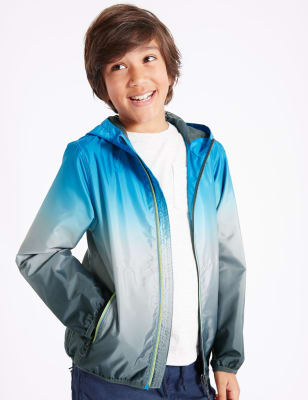 Dip Dye Shell Hooded Jacket (3-14 Years)