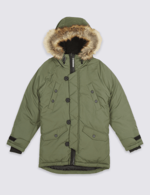 Faux Fur Parka with Stormwear&trade; (3-14 Years)