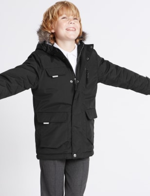 Faux Fur Parka Coat with Stormwear&trade; (3-14 Years)