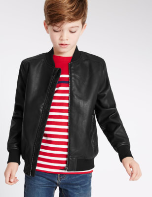 Faux Leather Jacket (3-14 Years)