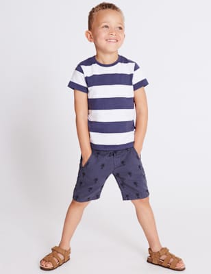 Pure Cotton Embroidered Shorts (3 Months - 5 Years)