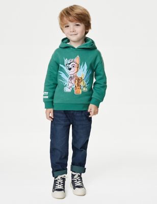 

Boys,Unisex,Girls M&S Collection Cotton Rich Paw Patrol™ Hoodie (2-8 Yrs) - Green Mix, Green Mix