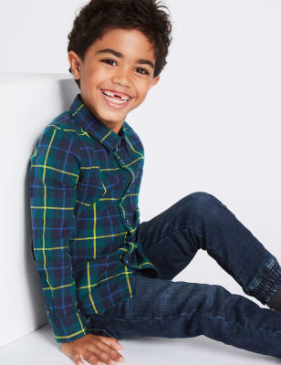 Pure Cotton Checked Shirt (3 Months - 6 Years)