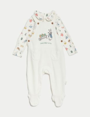

Unisex,Boys,Girls M&S Collection 2pc Cotton Rich Peter Rabbit™ Velour Outfit (7lbs-1 Yrs) - Grey Mix, Grey Mix