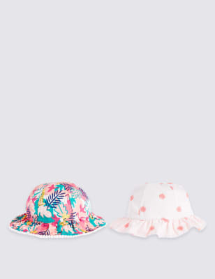 Kids’ 2 Pack Pure Cotton Hats