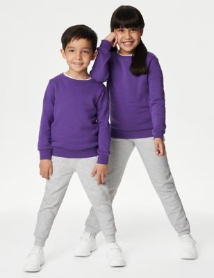 

Unisex,Boys,Girls M&S Collection School Unisex Cotton Regular Fit Sweatshirt (2-16 Yrs) - Purple, Purple