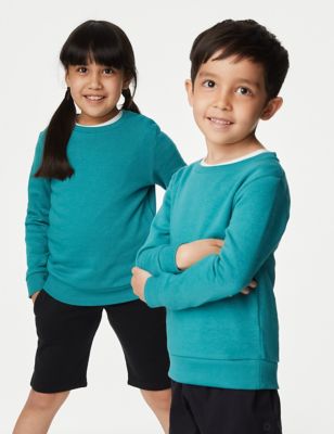 

Unisex,Boys,Girls M&S Collection School Unisex Cotton Regular Fit Sweatshirt (2-16 Yrs) - Jade, Jade