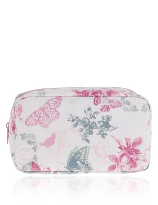 Vintage Floral Cosmetic Purse