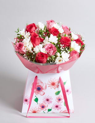 Mother’s Day Rose amp; Freesia Gift Bag Pre Order  Mamp;S