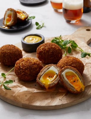 4 Runny Scotch Eggs 