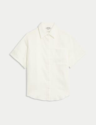 

JAEGER Womens Pure Linen Shirt - White, White