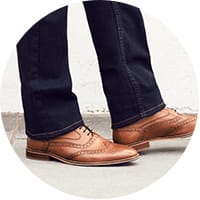 Mens brogues and jeans 