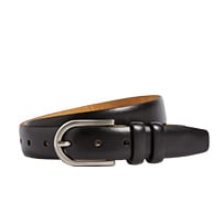Mens black leather belt