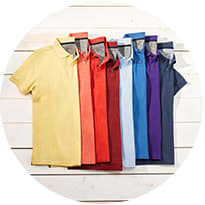 Selection of polo shirts