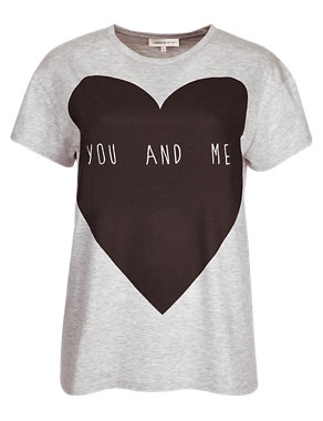 'You And Me' Slogan T-Shirt Image 2 of 5