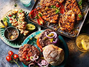 a selection of BBQ treats