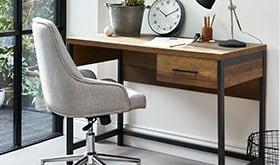 Home office desk and chair