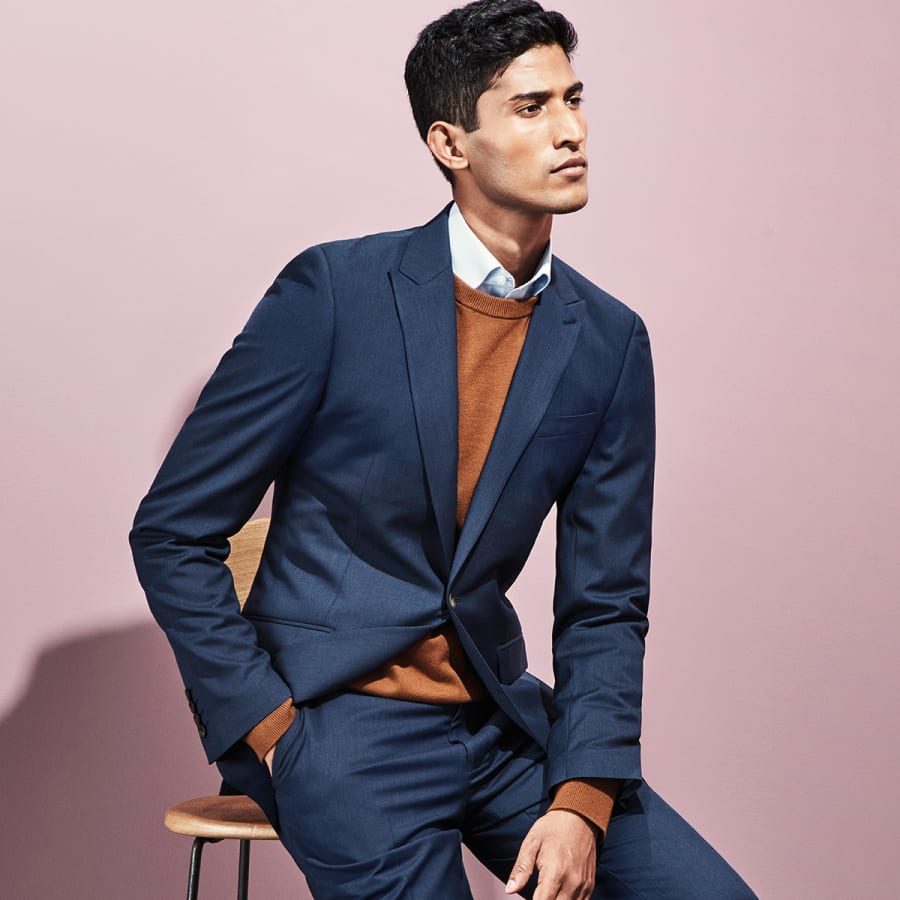 Marks spencer mens on sale suits slim fit