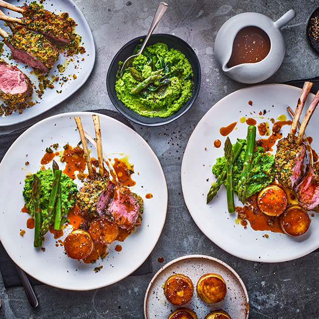 Herb crusted rack lamb | Recipes | M&S