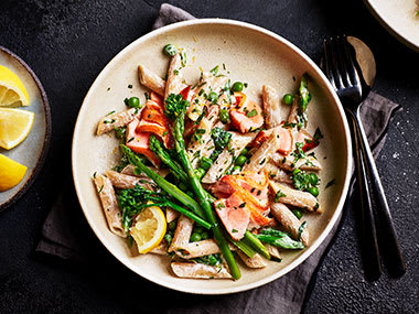 Salmon pasta