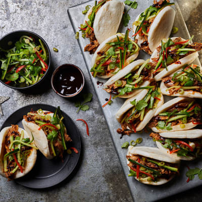 Sticky shredded turkey