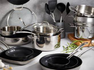 A selection of cookware