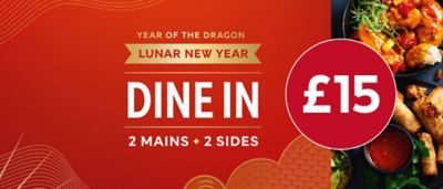 Dine In for £15 - 2 mains + 2 sides