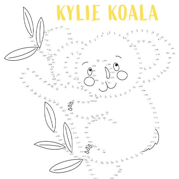 Kylie Koala dot to dot