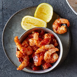 Spicy ’nduja prawns