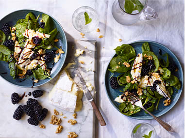 Blackberry and brie salad