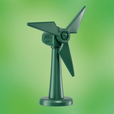 M&S Energy green windmill