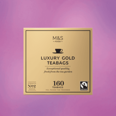 Luxury gold teabags