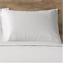 White silk pillowcase