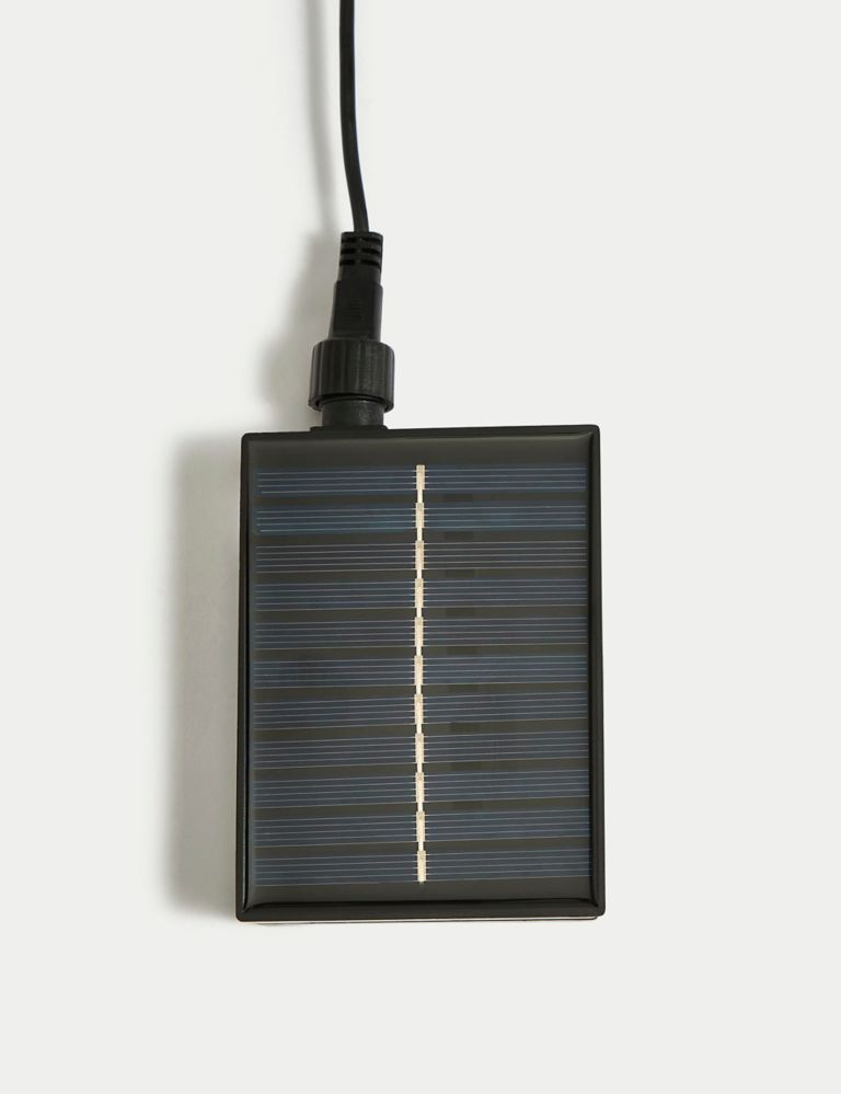 10 Black Outdoor Solar Festoon Lights 4 of 5