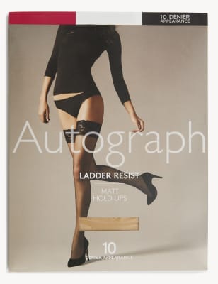 10 Denier Ladder Resist Matt Hold-ups Image 2 of 5