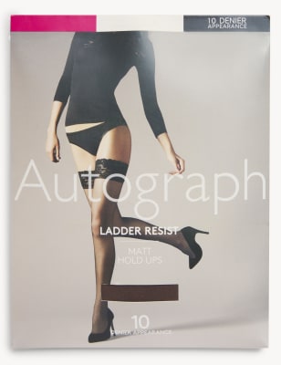 10 Denier Ladder Resist Matt Hold-ups Image 2 of 4