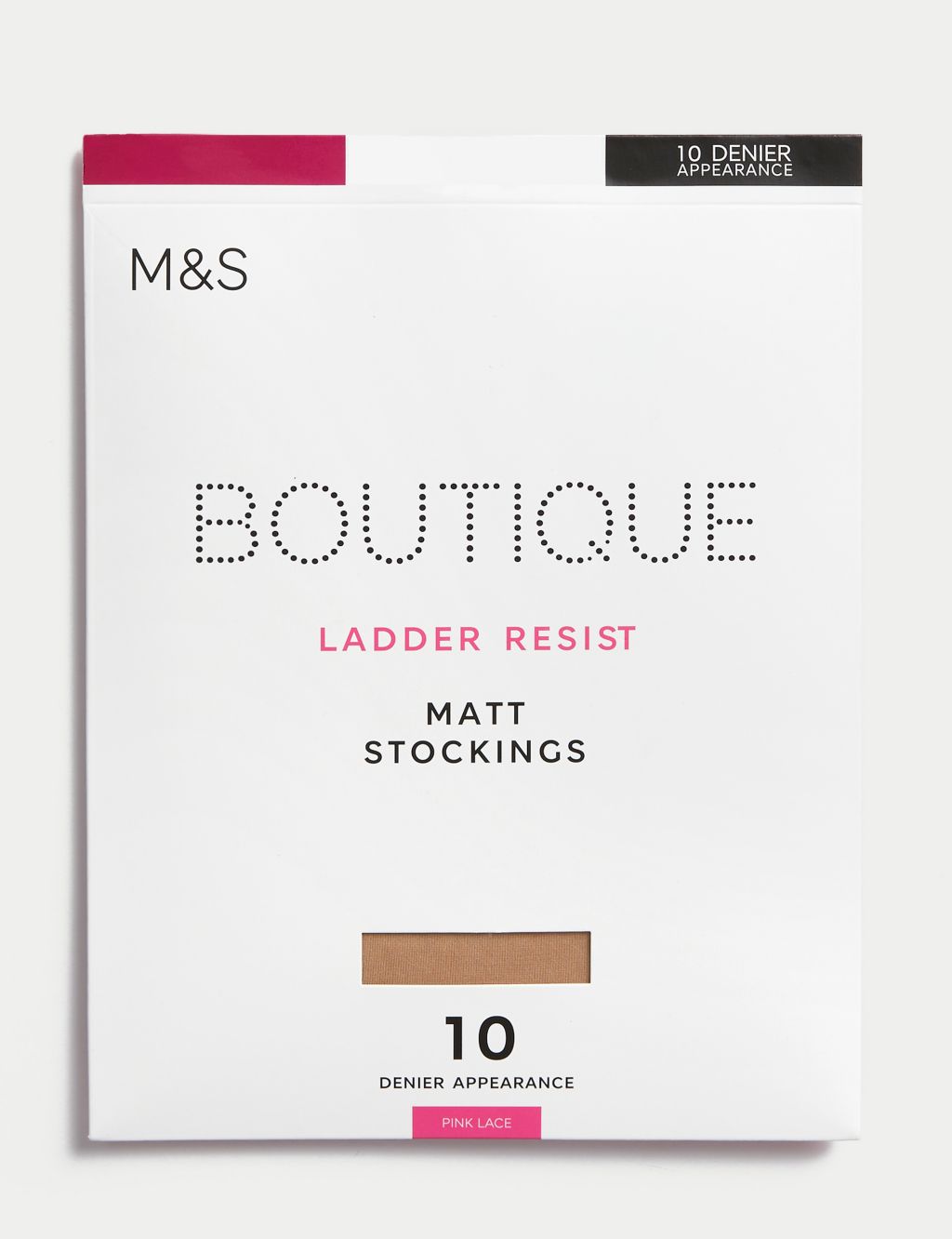 10 Denier Ladder Resist Matt Stockings, Boutique