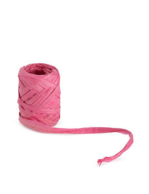 10 Metre Pink Paper Raffia Parcel Tie Image 2 of 3
