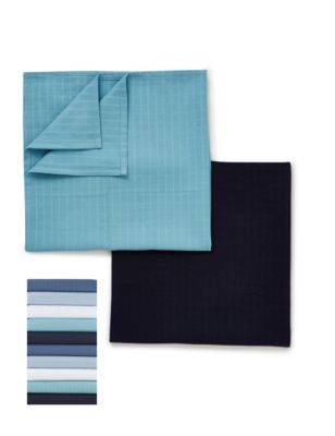 10 Pack Blues Muslin Squares Image 1 of 1