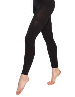 L'eggs Control Top Capri Footless Tights, 3 Pack, Black, Large