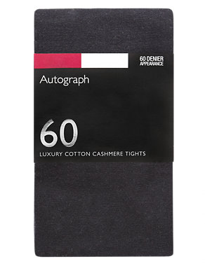 100 Denier Cotton Cashmere Opaque Tights Image 2 of 3