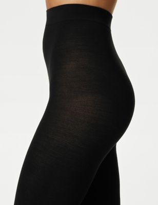 EX M&S WOMENS Ladies 100 Denier Wool Blend Thermal Ribbed Thick Soft Tights  £9.99 - PicClick UK