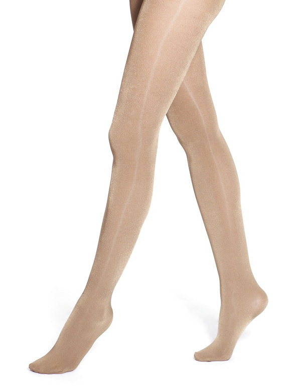 100 Denier Satin Touch Opaque Tights Image 1 of 2