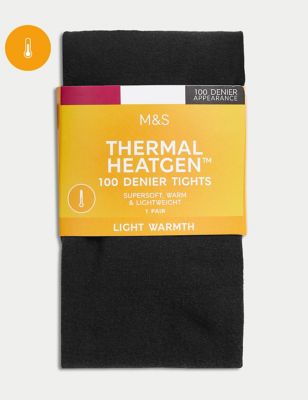 100 Denier Thermal Heatgen™ Opaque Tights Image 2 of 5