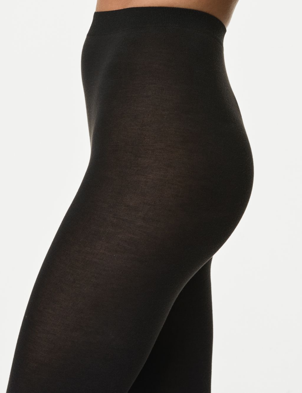 Buy Black Texture Thermal 100D Tights from Next Turkey