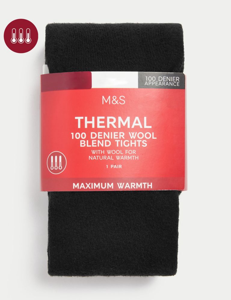Buy Marks & Spencer Girls Black Heatgen Thermal Tights T710364T