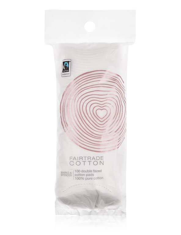 100 Fairtrade® Cotton Wool Pads Image 1 of 2