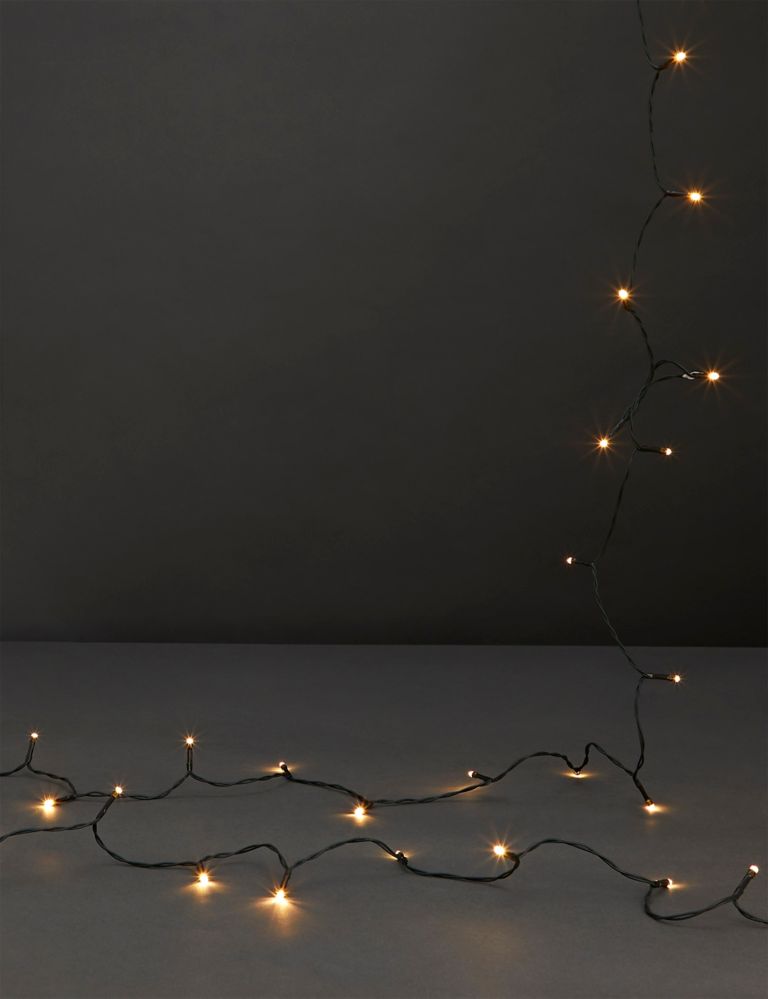 100 Warm White Outdoor Solar String Lights 2 of 4